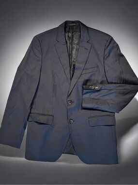 Hugo Boss Men's Navy Blue Two-Button Sport Coat